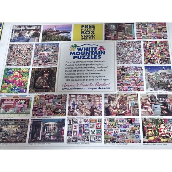 White Mountain Puzzles Life In The 60s 1000 Piece Jigsaw Puzzle 1282 NEW Sealed - Picture 2 of 5